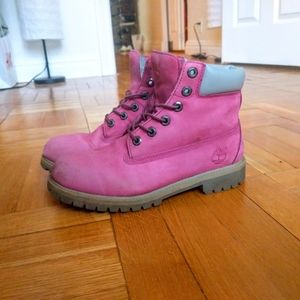 Pink Timberland Boots